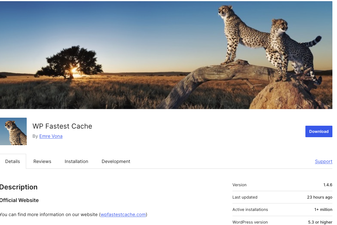 WP Fastest Cache - plugin de cache para WordPress