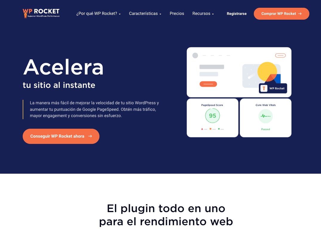 WP Rocket - plugin de cache para WordPress
